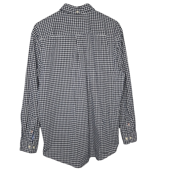 Tommy Hilfiger Men Classic Fit Stretch Navy Blue Plaid Button Down Shirt Size XL - Picture 2 of 10